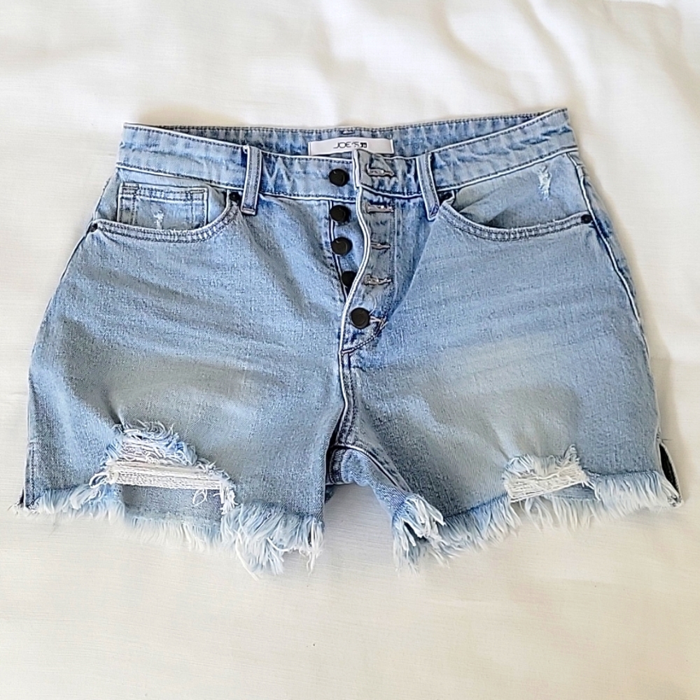 Joe's jean high wasted button shorts size 28